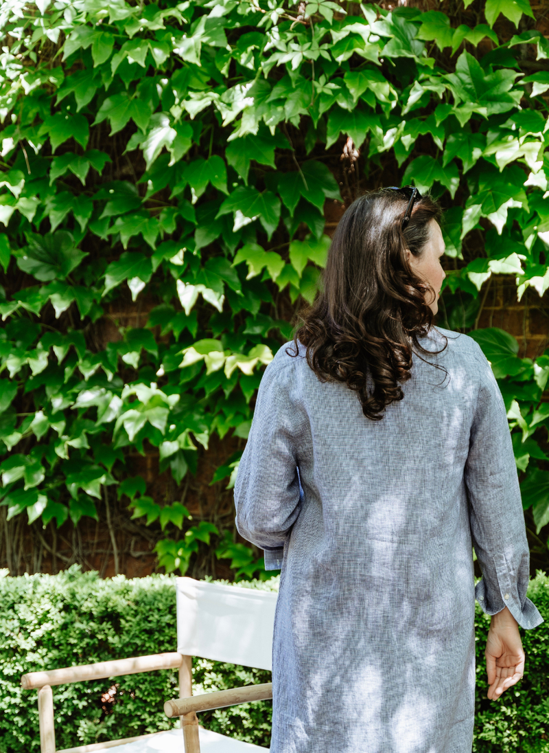 Noosa French Linen Tunic- Herringbone